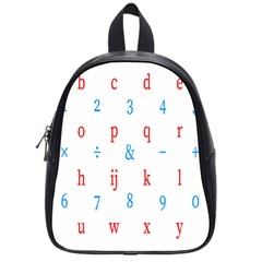 Source Serif Number School Bags (small)  by Mariart