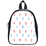 Source Serif Number School Bags (Small)  Front