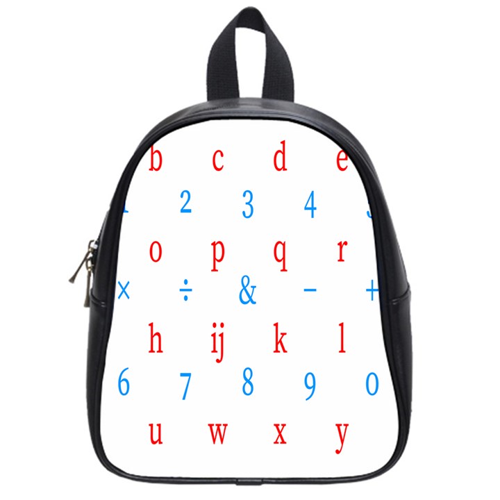 Source Serif Number School Bags (Small) 