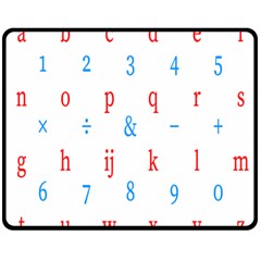 Source Serif Number Fleece Blanket (medium)  by Mariart