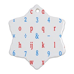 Source Serif Number Ornament (snowflake) by Mariart