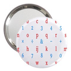 Source Serif Number 3  Handbag Mirrors by Mariart