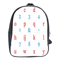 Source Serif Number School Bags (xl)  by Mariart