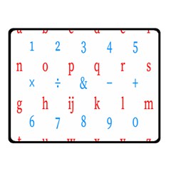 Source Serif Number Double Sided Fleece Blanket (small)  by Mariart