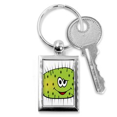 Thorn Face Mask Animals Monster Green Polka Key Chains (rectangle) 