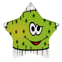 Thorn Face Mask Animals Monster Green Polka Star Ornament (two Sides) by Mariart