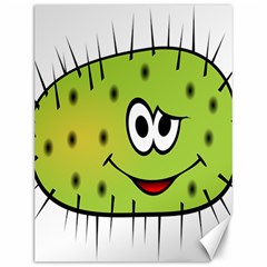 Thorn Face Mask Animals Monster Green Polka Canvas 12  X 16   by Mariart