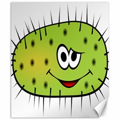 Thorn Face Mask Animals Monster Green Polka Canvas 20  X 24   by Mariart