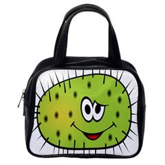 Thorn Face Mask Animals Monster Green Polka Classic Handbags (one Side) by Mariart