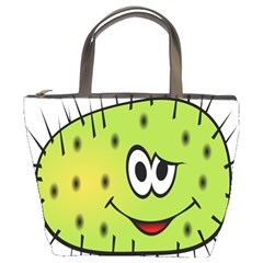 Thorn Face Mask Animals Monster Green Polka Bucket Bags by Mariart