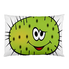 Thorn Face Mask Animals Monster Green Polka Pillow Case by Mariart