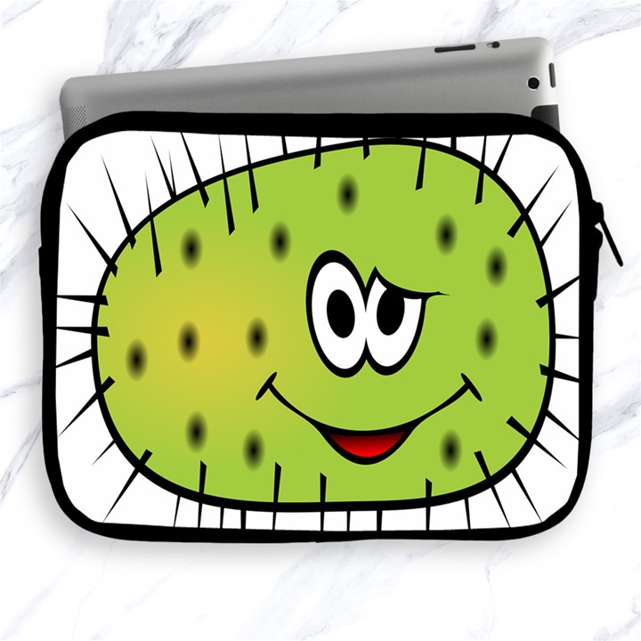 Thorn Face Mask Animals Monster Green Polka Apple iPad 2/3/4 Zipper Cases