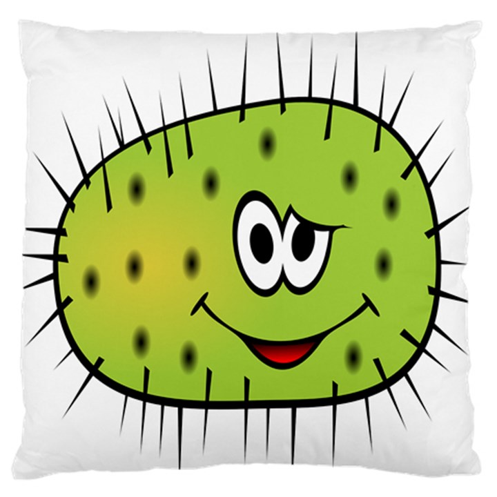 Thorn Face Mask Animals Monster Green Polka Large Flano Cushion Case (One Side)