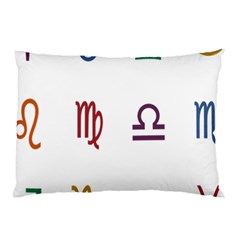 Twelve Signs Zodiac Color Star Pillow Case by Mariart