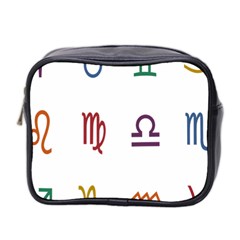 Twelve Signs Zodiac Color Star Mini Toiletries Bag 2-side by Mariart