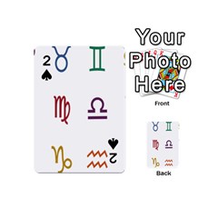 Twelve Signs Zodiac Color Star Playing Cards 54 (mini)  by Mariart