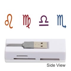 Twelve Signs Zodiac Color Star Memory Card Reader (stick)  by Mariart