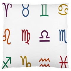 Twelve Signs Zodiac Color Star Standard Flano Cushion Case (one Side) by Mariart