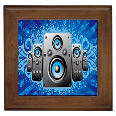 Sound System Music Disco Party Framed Tiles by Mariart