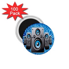 Sound System Music Disco Party 1 75  Magnets (100 Pack)  by Mariart