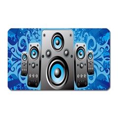 Sound System Music Disco Party Magnet (rectangular) by Mariart