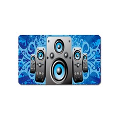 Sound System Music Disco Party Magnet (name Card) by Mariart