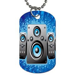 Sound System Music Disco Party Dog Tag (one Side) by Mariart