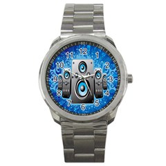 Sound System Music Disco Party Sport Metal Watch by Mariart