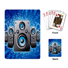 Sound System Music Disco Party Playing Card by Mariart