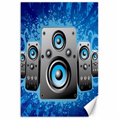 Sound System Music Disco Party Canvas 20  X 30   by Mariart