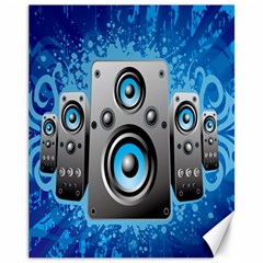 Sound System Music Disco Party Canvas 11  X 14   by Mariart