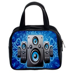 Sound System Music Disco Party Classic Handbags (2 Sides) by Mariart