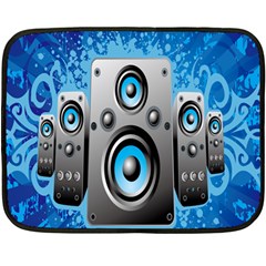 Sound System Music Disco Party Fleece Blanket (mini) by Mariart