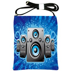 Sound System Music Disco Party Shoulder Sling Bags by Mariart