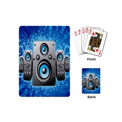 Sound System Music Disco Party Playing Cards (mini)  by Mariart