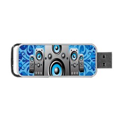 Sound System Music Disco Party Portable Usb Flash (one Side) by Mariart