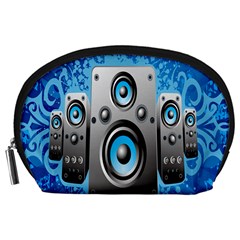 Sound System Music Disco Party Accessory Pouches (large)  by Mariart