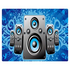 Sound System Music Disco Party Double Sided Flano Blanket (medium)  by Mariart