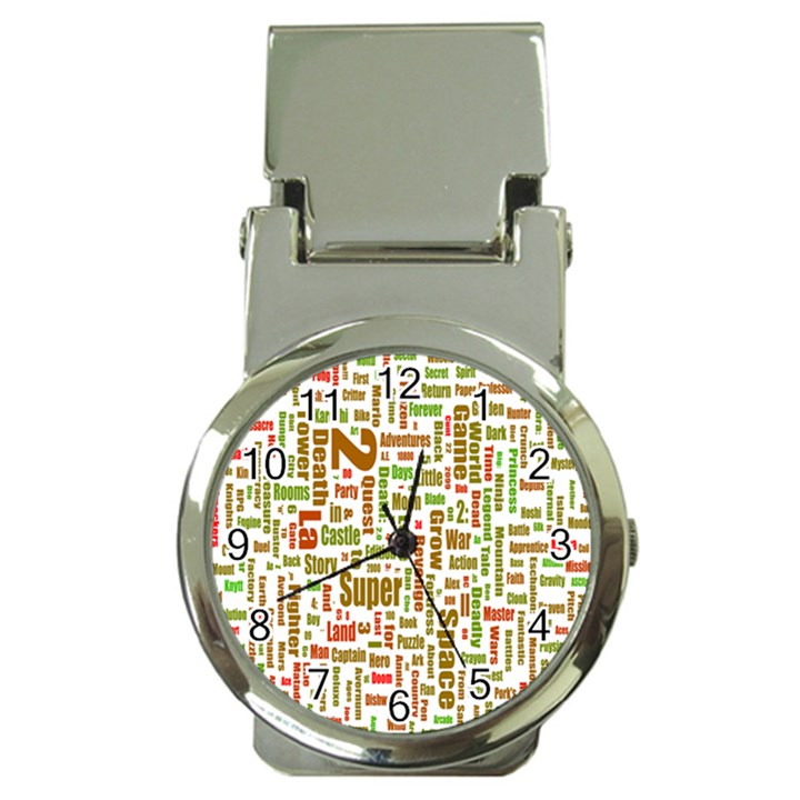 Screen Source Serif Text Money Clip Watches