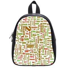 Screen Source Serif Text School Bags (small)  by Mariart