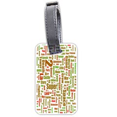 Screen Source Serif Text Luggage Tags (one Side)  by Mariart