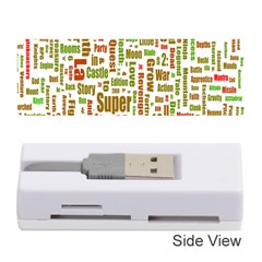 Screen Source Serif Text Memory Card Reader (stick)  by Mariart