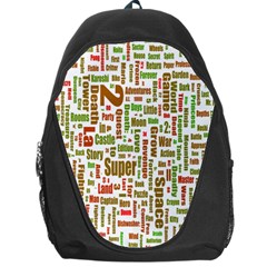 Screen Source Serif Text Backpack Bag by Mariart