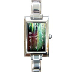 Screen Shot Line Vertical Rainbow Rectangle Italian Charm Watch by Mariart