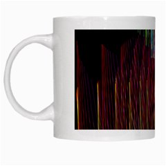 Screen Shot Line Vertical Rainbow White Mugs by Mariart