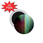 Screen Shot Line Vertical Rainbow 1.75  Magnets (10 pack)  Front