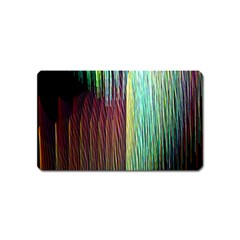 Screen Shot Line Vertical Rainbow Magnet (name Card) by Mariart