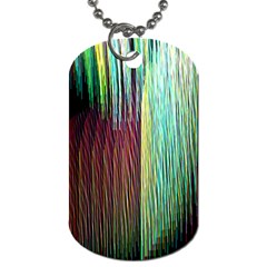 Screen Shot Line Vertical Rainbow Dog Tag (two Sides) by Mariart