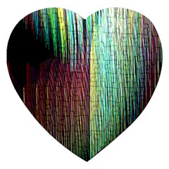 Screen Shot Line Vertical Rainbow Jigsaw Puzzle (heart) by Mariart