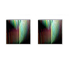 Screen Shot Line Vertical Rainbow Cufflinks (square) by Mariart